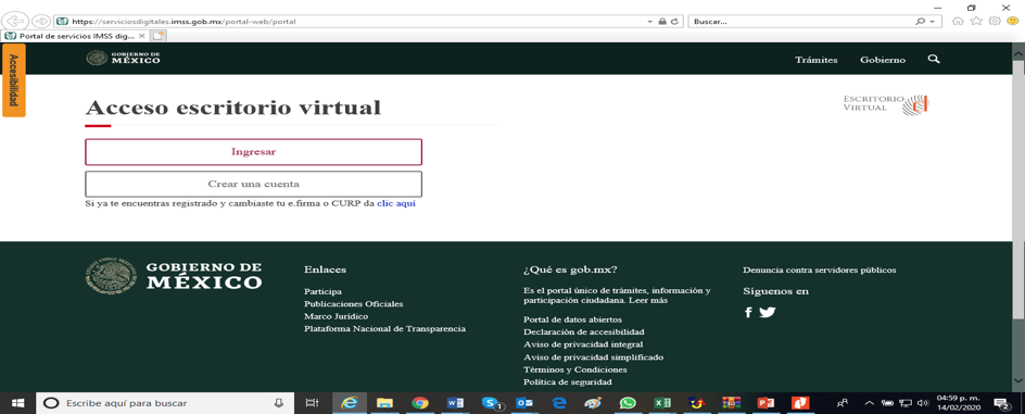 Escritorio virtual IMSS