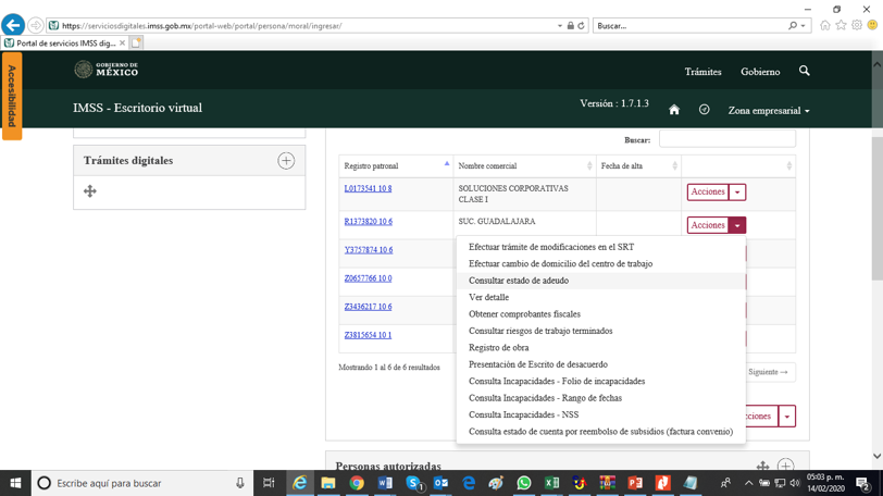 Escritorio virtual IMSS