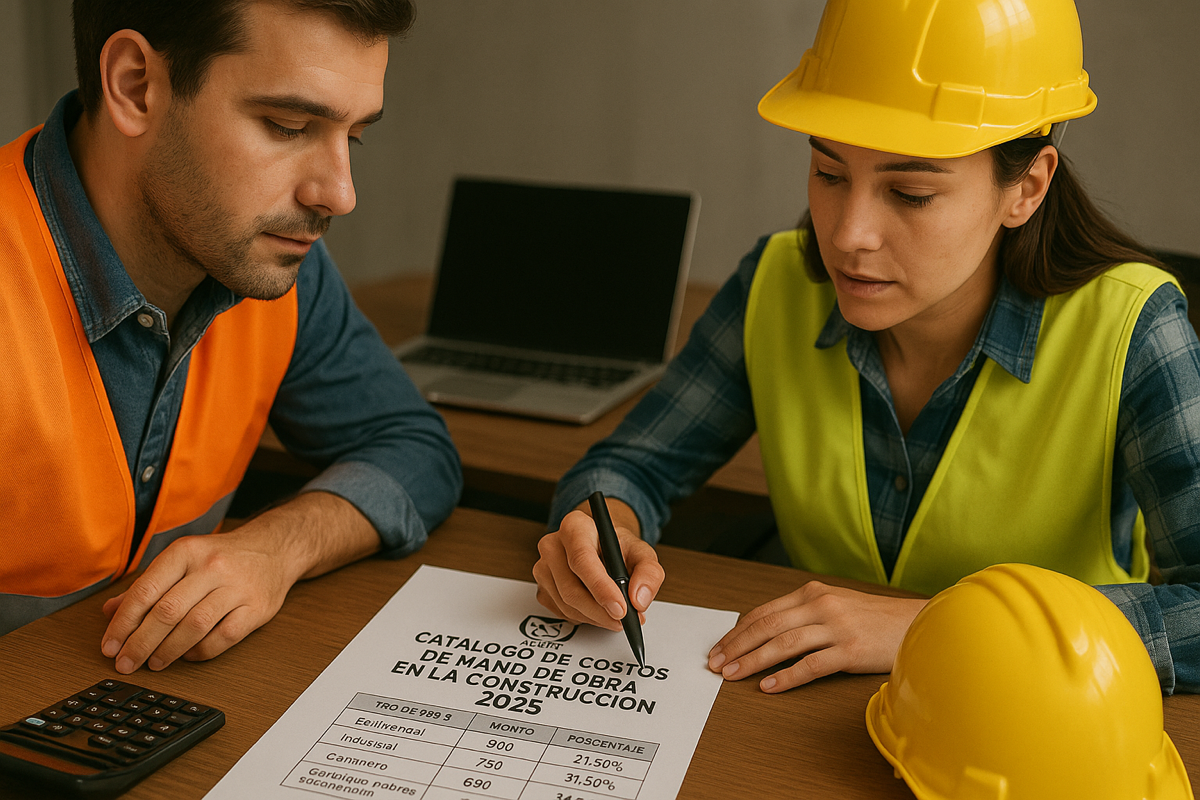 Costos de mano de Obra por metro cuadrado 2025